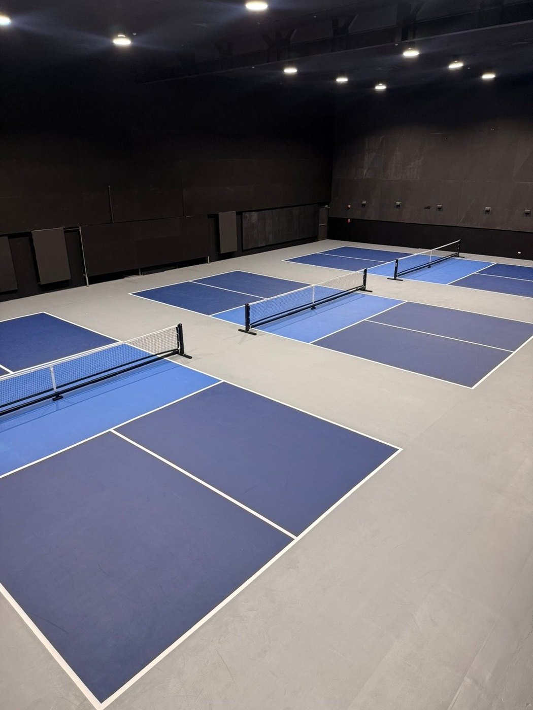 Indoor pickleball courts at Activate Underground, WCC Shaw Blvd.